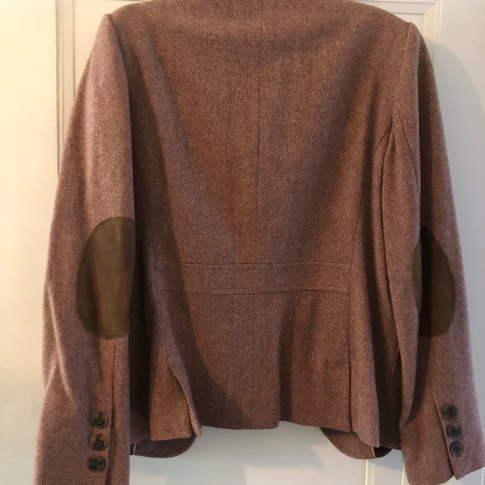 wool Faconnable riding jacket with suede elbows